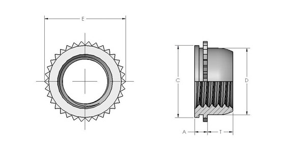 Spiralock Self-Clinching Miniature Fasteners