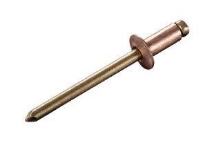 Low Profile Domed Head Bronze Rivets Standard Open