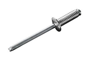 Low Profile Domed Head Steel Rivets Grooved