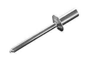 Low Profile Domed Head Steel Rivets Closed End