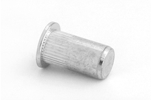 Flat Head Serrated Closed End Rivet Nuts - Steel