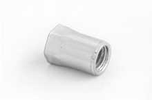 Reduced Head, Part Hexagon Open End Rivet Nuts - Steel (Metric Across Flats)