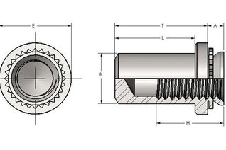 Spiralock Self-Clinching Blind Nuts 