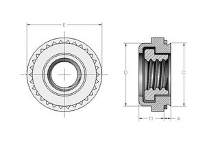 Spiralock Floating Nuts