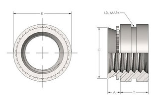 Spiralock Self-Clinching Fasteners for Stainless Steel