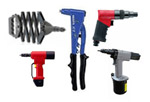 Pneumatic and Used Rivet Tools